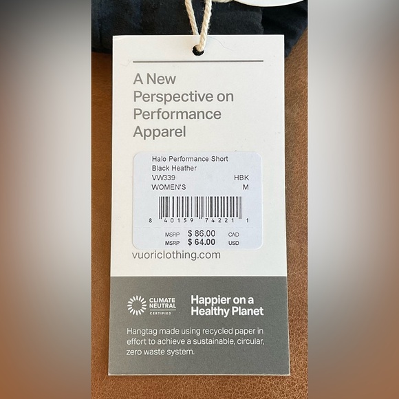 Women’s Vuori Halo Performance Shorts ~ Size Medium ~ NWT - Picture 8 of 8